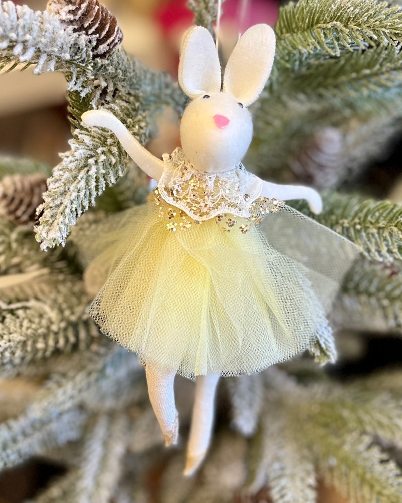 LEMON BALLERINA BUNNY ORNAMENT EA20935