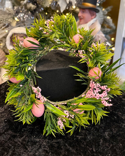 PINK EASTER EGG WREATH EA08186