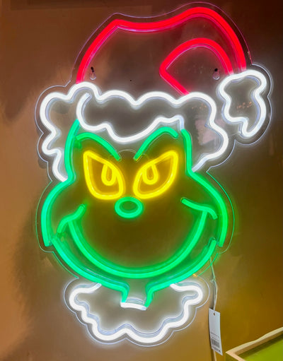 GRINCH NEON LED HEAD SIGN XGRNN07