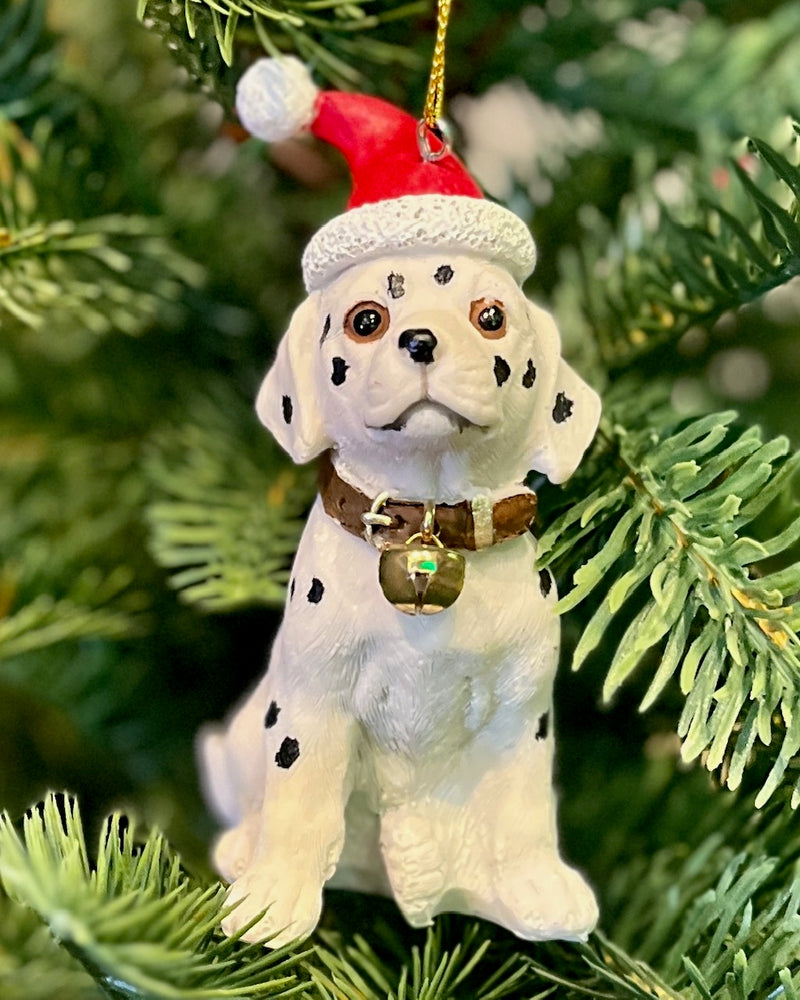 DALMATION PUPPY WITH HAT ORNAMENT XKN46