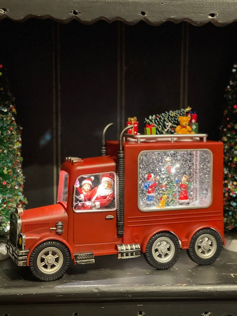 MUSICAL GLITTER LANTERN - FESTIVE SANTA TRUCK 14