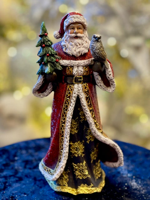 JOSEPH'S STUDIO SANTA WITH TREE & OWL 633499