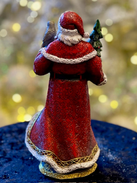 JOSEPH'S STUDIO SANTA WITH TREE & OWL 633499