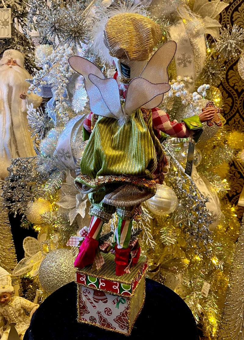 MARK ROBERTS - COOKIE FOR SANTA FAIRY STOCKING HOLDER 51-44792