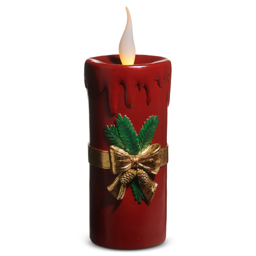 RED LIGHTED VINTAGE CANDLE 4510515