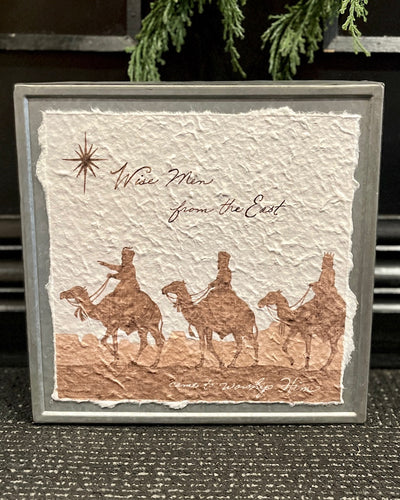HOLY FAMILY PAPER PRINT ON TIN BOX SIGN 4359019