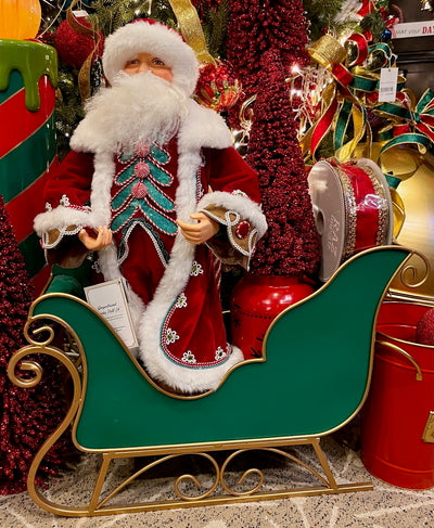 GREEN & GOLD LARGE SLEIGH 4211160