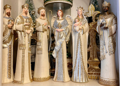REGAL WHITE GOLD 6 PIECE NATIVITY 4510314