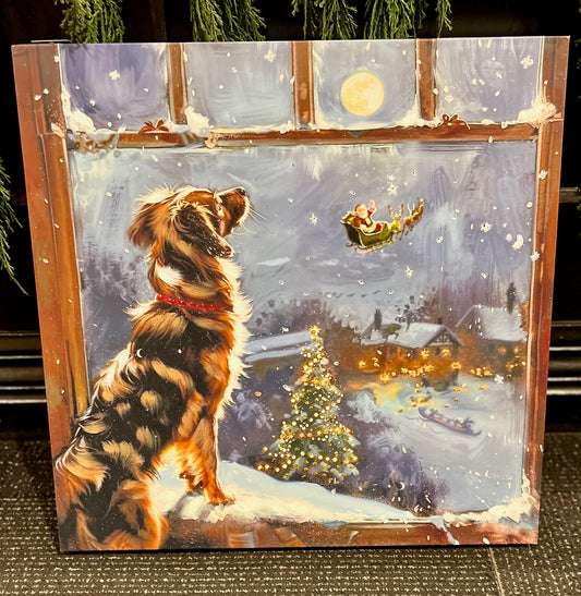 WAITING FOR SANTA LED CANVAS WALL ART 4557393