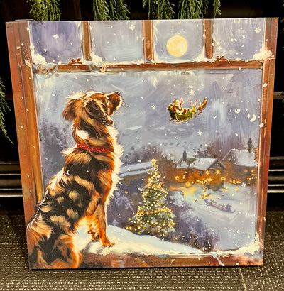 WAITING FOR SANTA LED CANVAS WALL ART 4557393