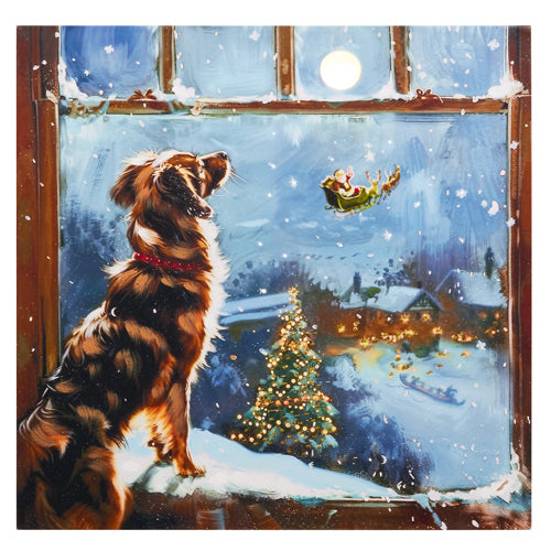WAITING FOR SANTA LED CANVAS WALL ART 4557393