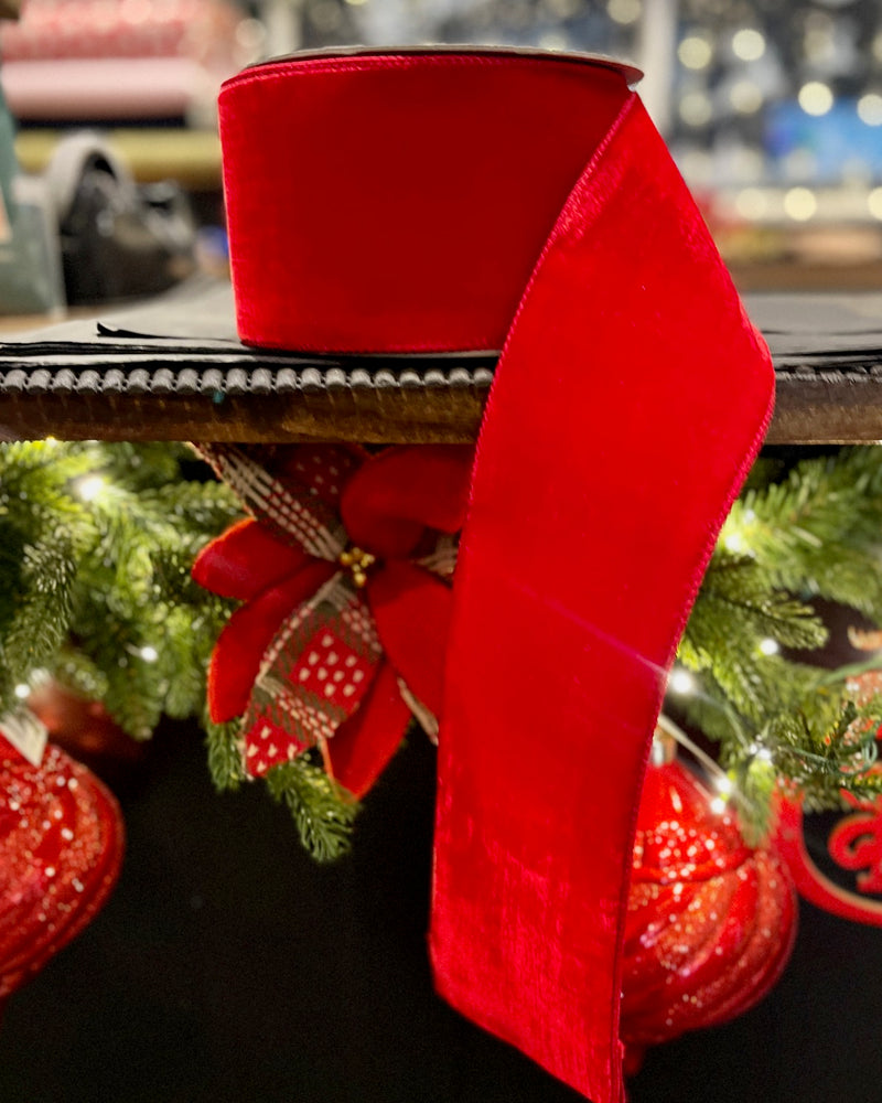RED VELVET WIDE RIBBON 10 YARD R3871864