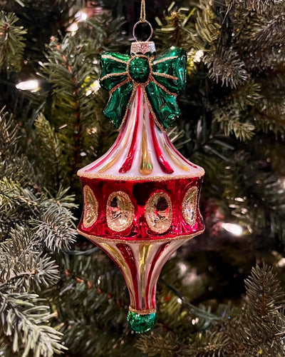 RED GREEN FAIRGROUND FINIAL ORNAMENT 4524846