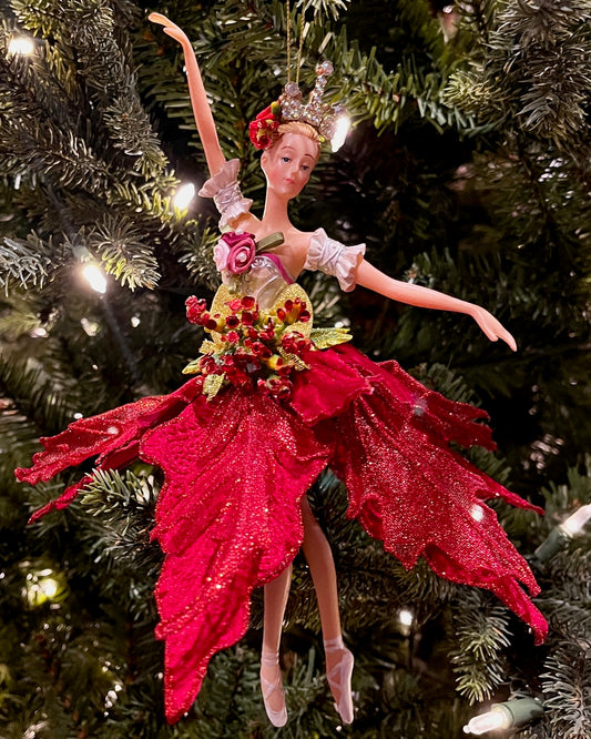 MARK ROBERTS RED BALLERINA WITH ARMS UP 36-54236