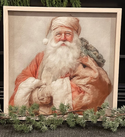 "OLD ST NICHOLAS" FRAMED CANVAS ARTWORK