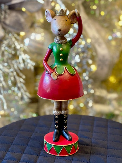 MOUSE GIRL PRINCESS BALLERINA ON DRUM X3589