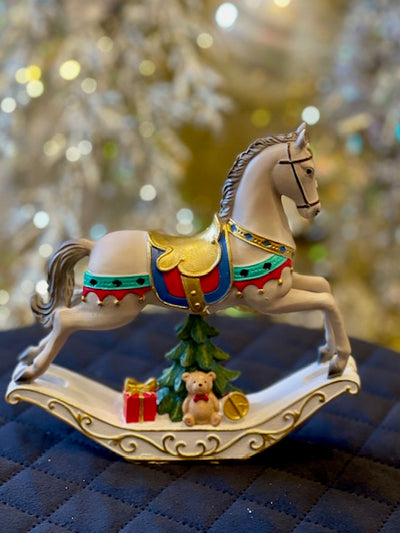 SMALL ROCKING HORSE DECORATED X3587