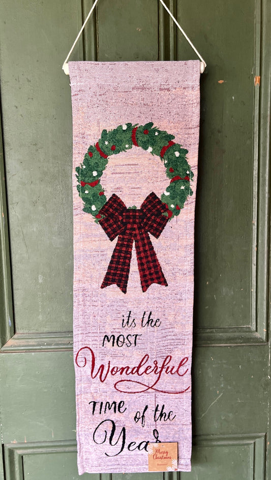 IT'S THE MOST WONDERFUL TIME TAPESTRY BANNER 2512-BNR