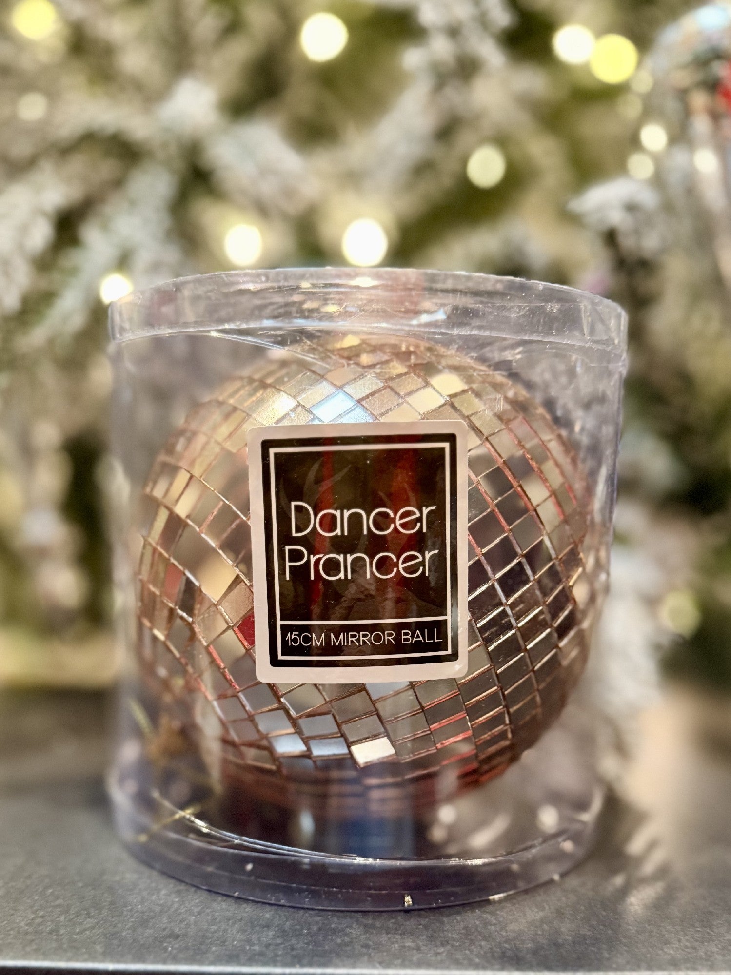 ROSE GOLD MIRROR 15CM ORNAMENT X421994