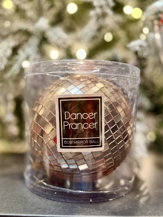 ROSE GOLD MIRROR 15CM ORNAMENT X421994