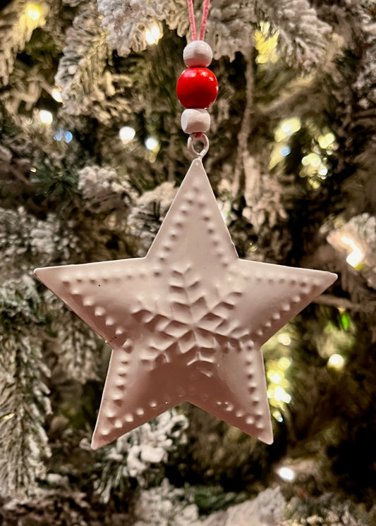 WHITE STAR ORNAMENT XX102624