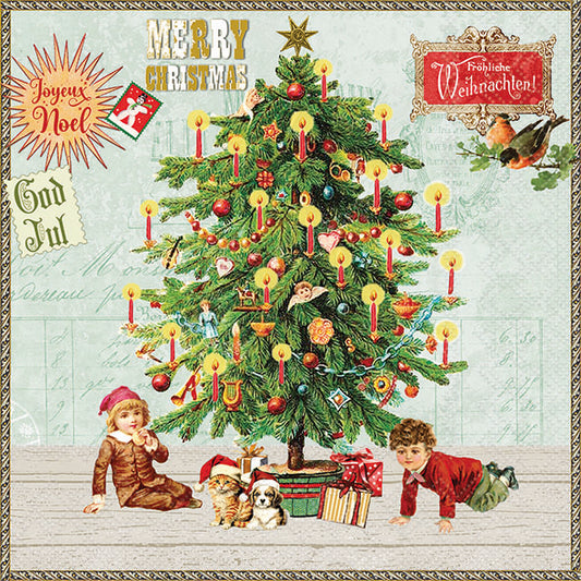 UNDER THE CHRISTMAS TREE 20 PACK LUNCHEON  NAPKINS 33320130