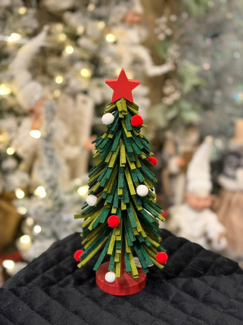 MEDIUM RED/GREEN FELT TREE 4520091