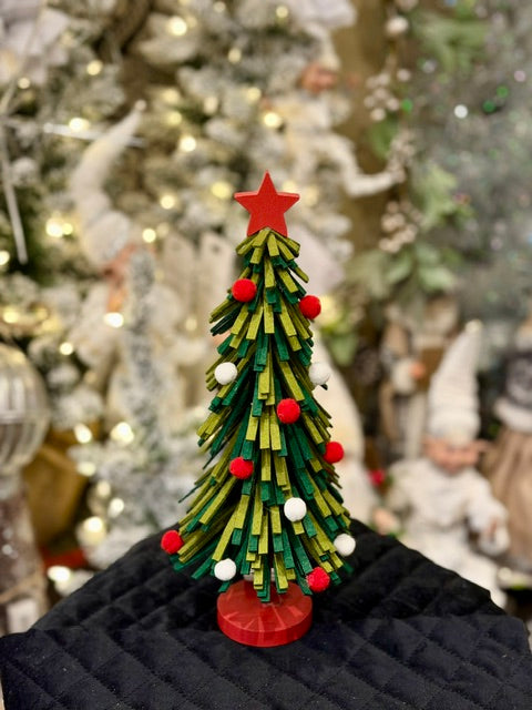 SMALL RED/GREEN FELT TREE 4520091