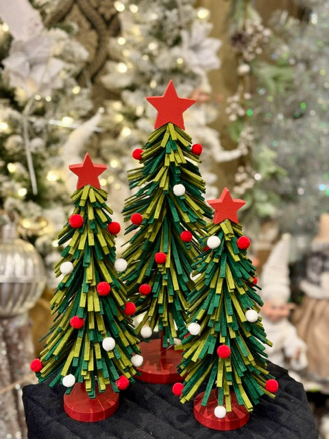SMALL RED/GREEN FELT TREE 4520091