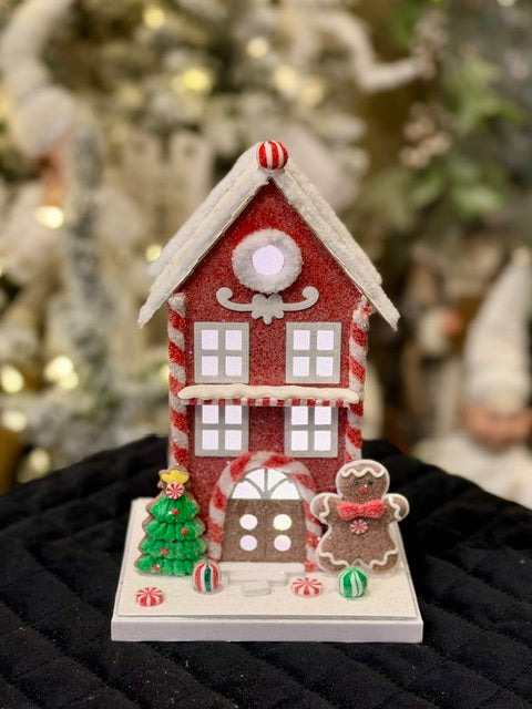 RED GINGERBREAD LED HOUSE 4512527