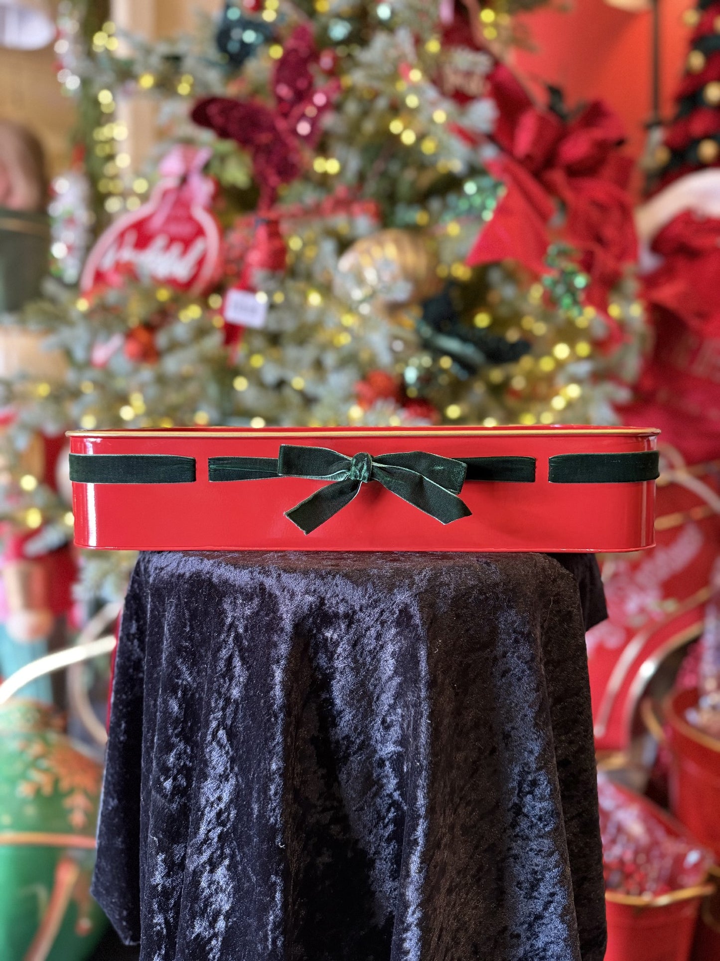 Medium Red Christmas Tray STZ021