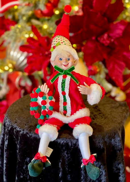 DOTTO THE ELF WITH POM POM GARLAND 4502287