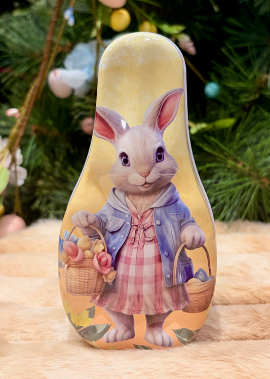 FLOPSY RABBIT SHAPED EASTER TIN EA60788
