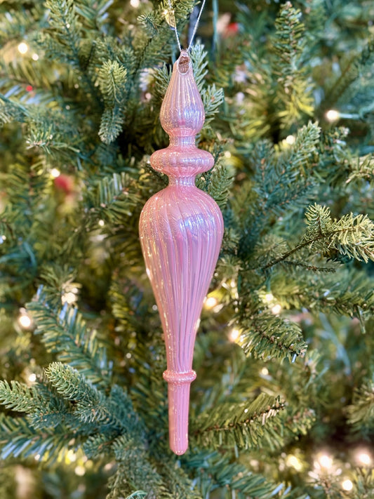 Pink Long Drop Finial Ornament 4523174