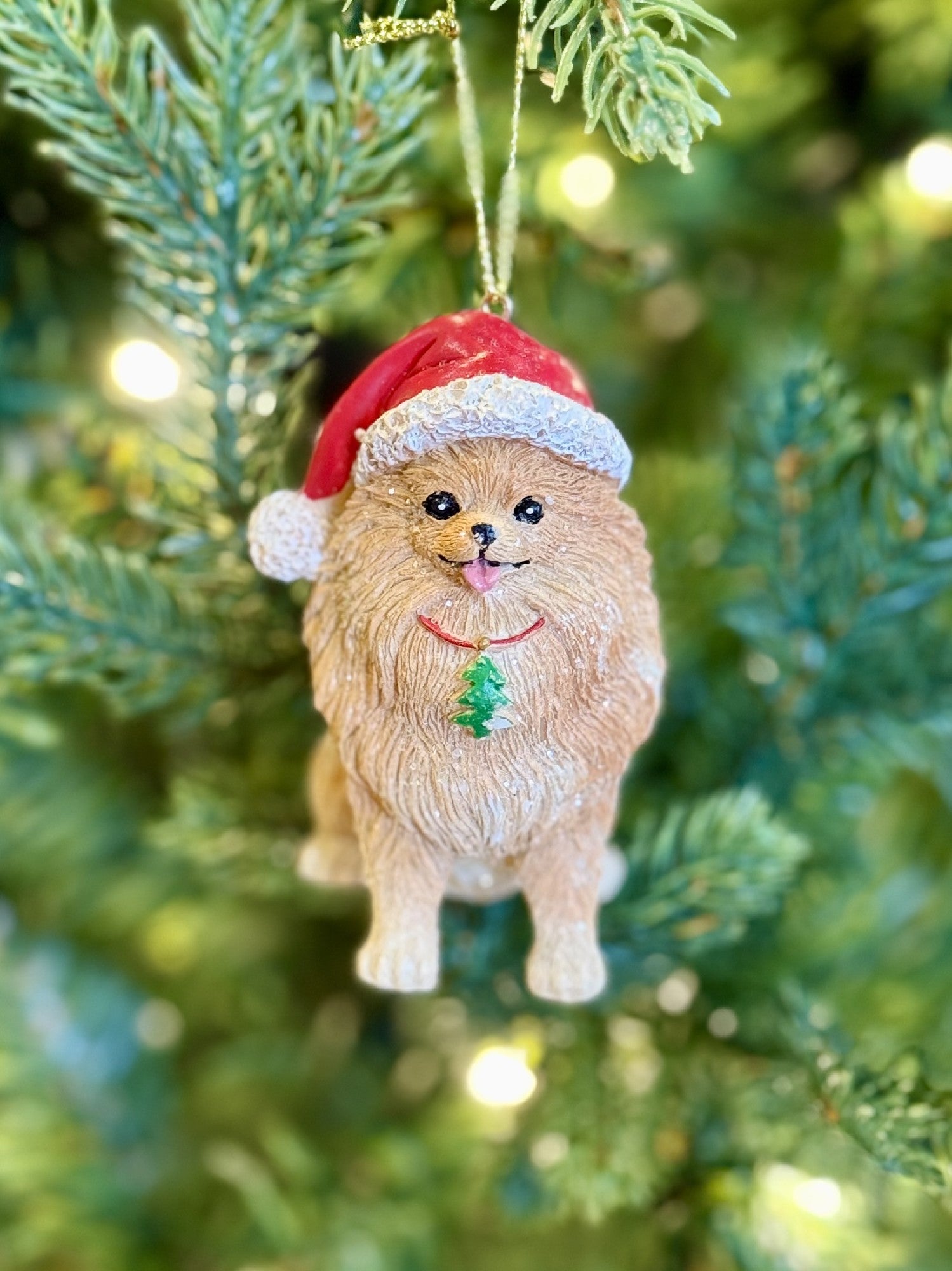 Santa Hat Pomerian Ornament 4507047