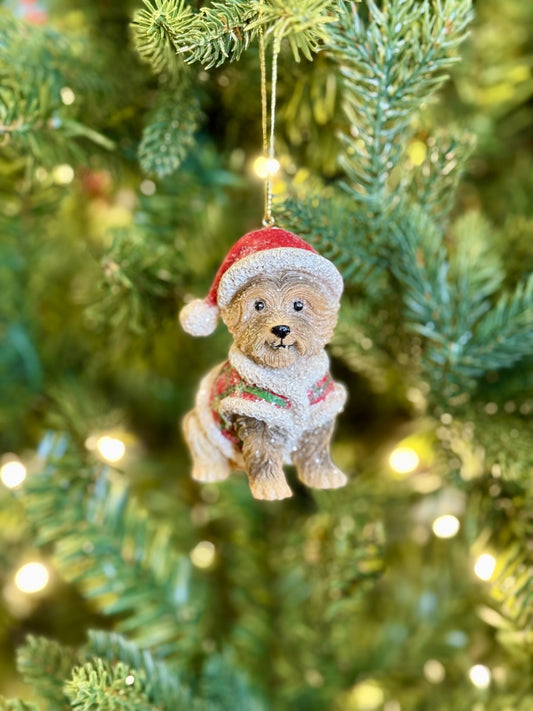 Santa Hat Yorkie Ornament 4507047