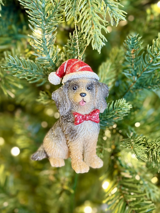 Santa Hat Spaniel Ornament 4507047