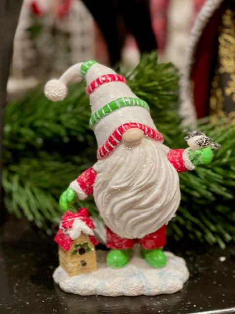 WHITE HAT GNOME WITH BIRDHOUSE 4507049