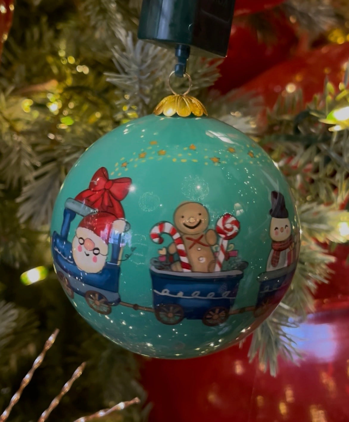 MAKING SPIRITS BRIGHT 2026  - SANTA TRAIN ALL ABOARD ORNAMENT