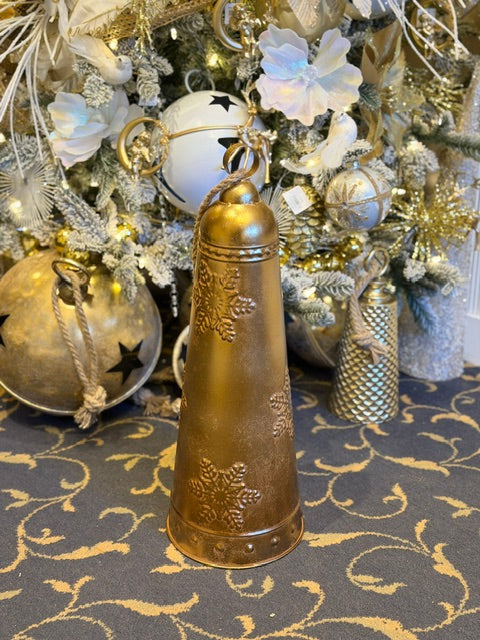 MEDIUM GOLD EMBOSSED LONG BELL