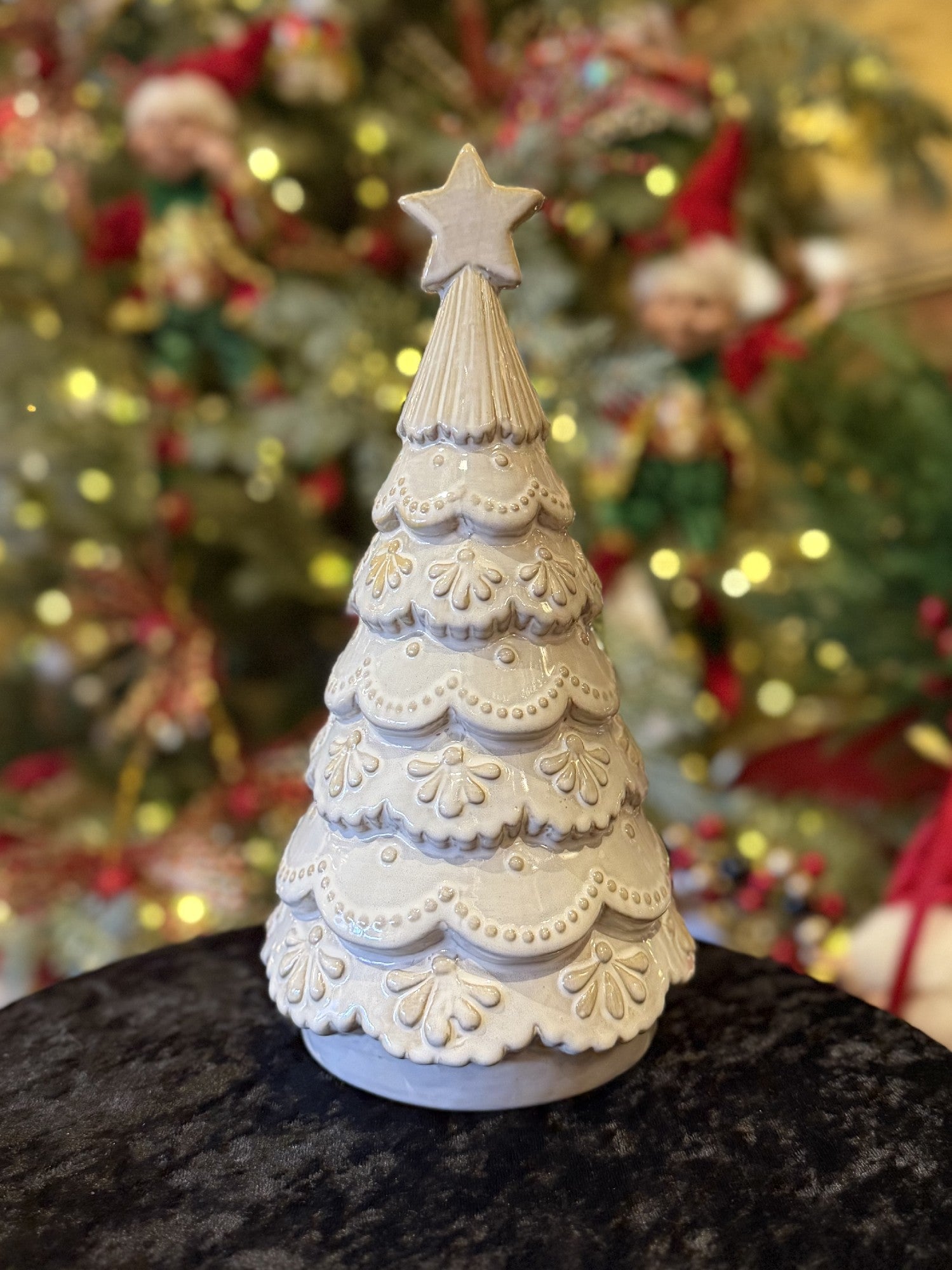 LARGE WHITE GLAZED CERAMIC TREE 4519129