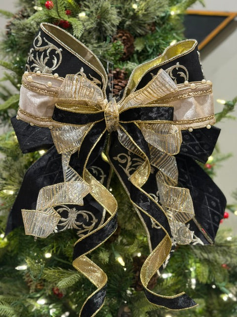 GOLD LUXE 5 LAYER HANDMADE BOW