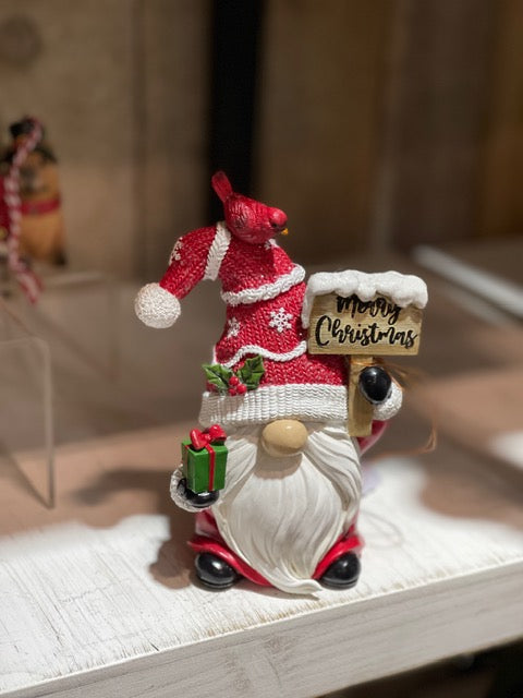 GNOME WITH PRESENT & SIGN XM889