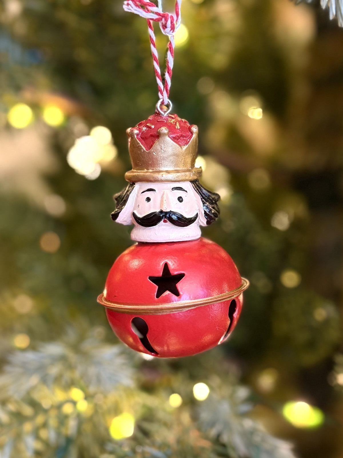 RED NUTCRACKER BELL ORNAMENT XM1684