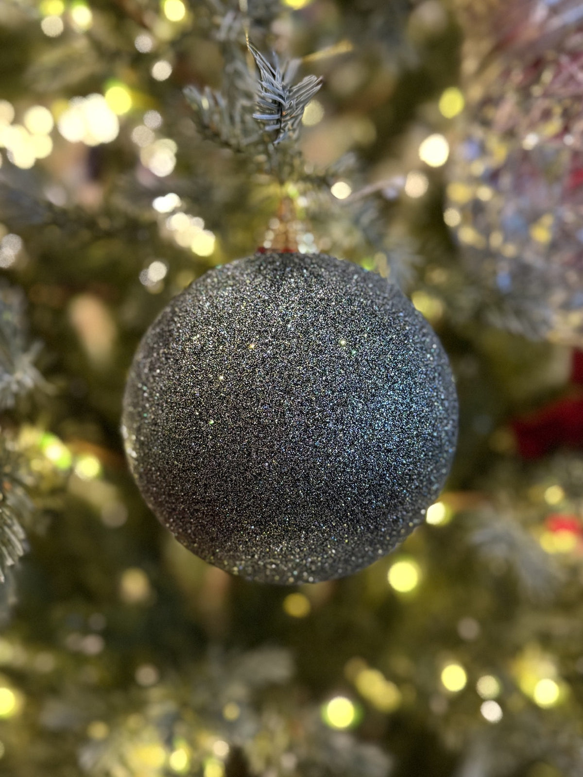 SAGE GLITTER SHATTERPROOF 12CM BALL X467008