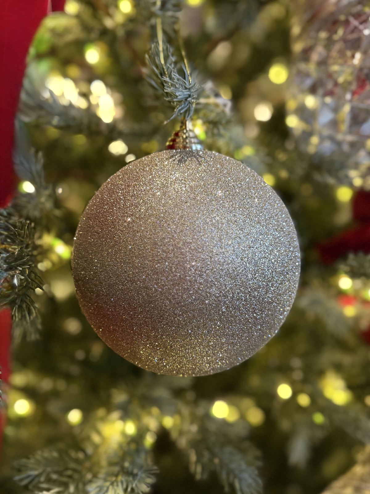 CHAMPAGNE GLITTER 14CM SHATTERPOOF BALL X466988