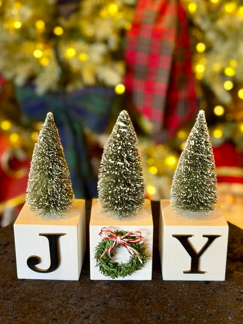 JOY BLOCKS WITH TREES X483435