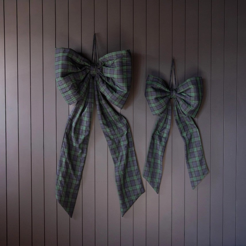 BLACKWATCH TARTAN OVERSIZED BOW  M-4789