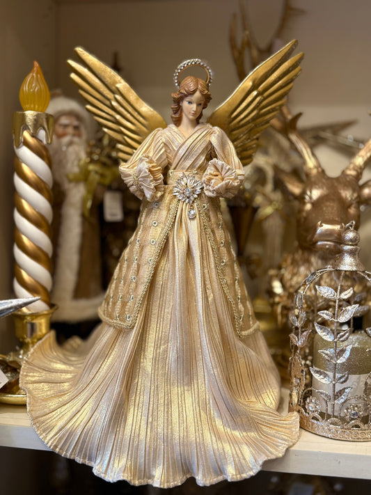 Elegant Gold Angel Tree Topper FCA145