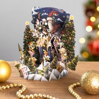 SANTA'S VILLAGE 3D CHRISTMAS CARD